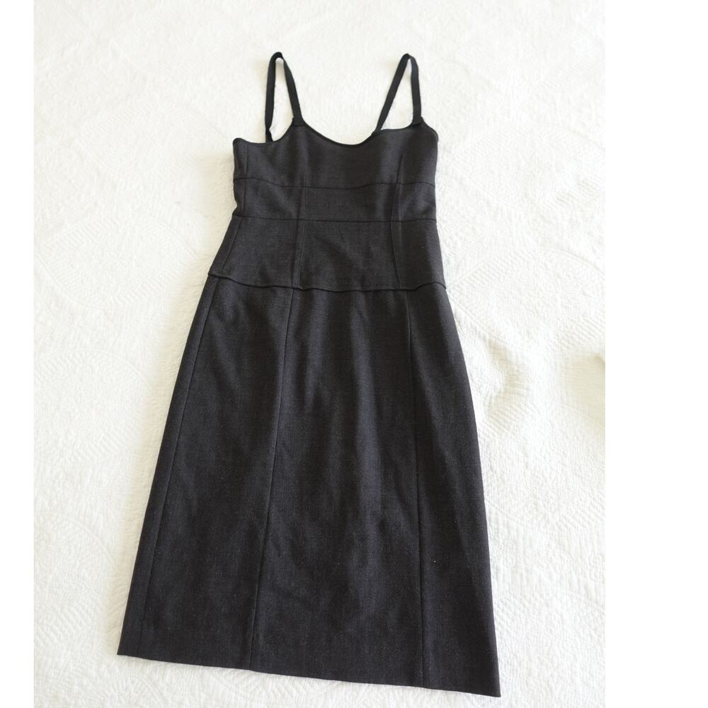 Theory Black Strapped Blocked Dress Size 0